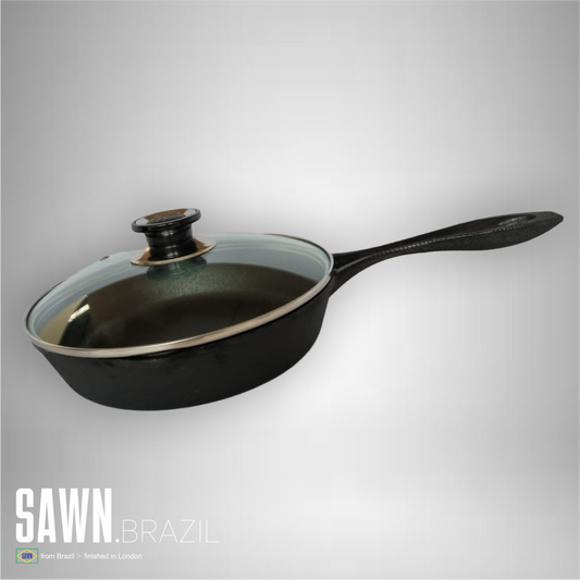Cast Iron Frying Pan with Glass Lid