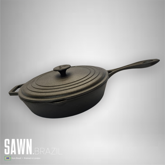 Cast Iron Frying Pan with Lid