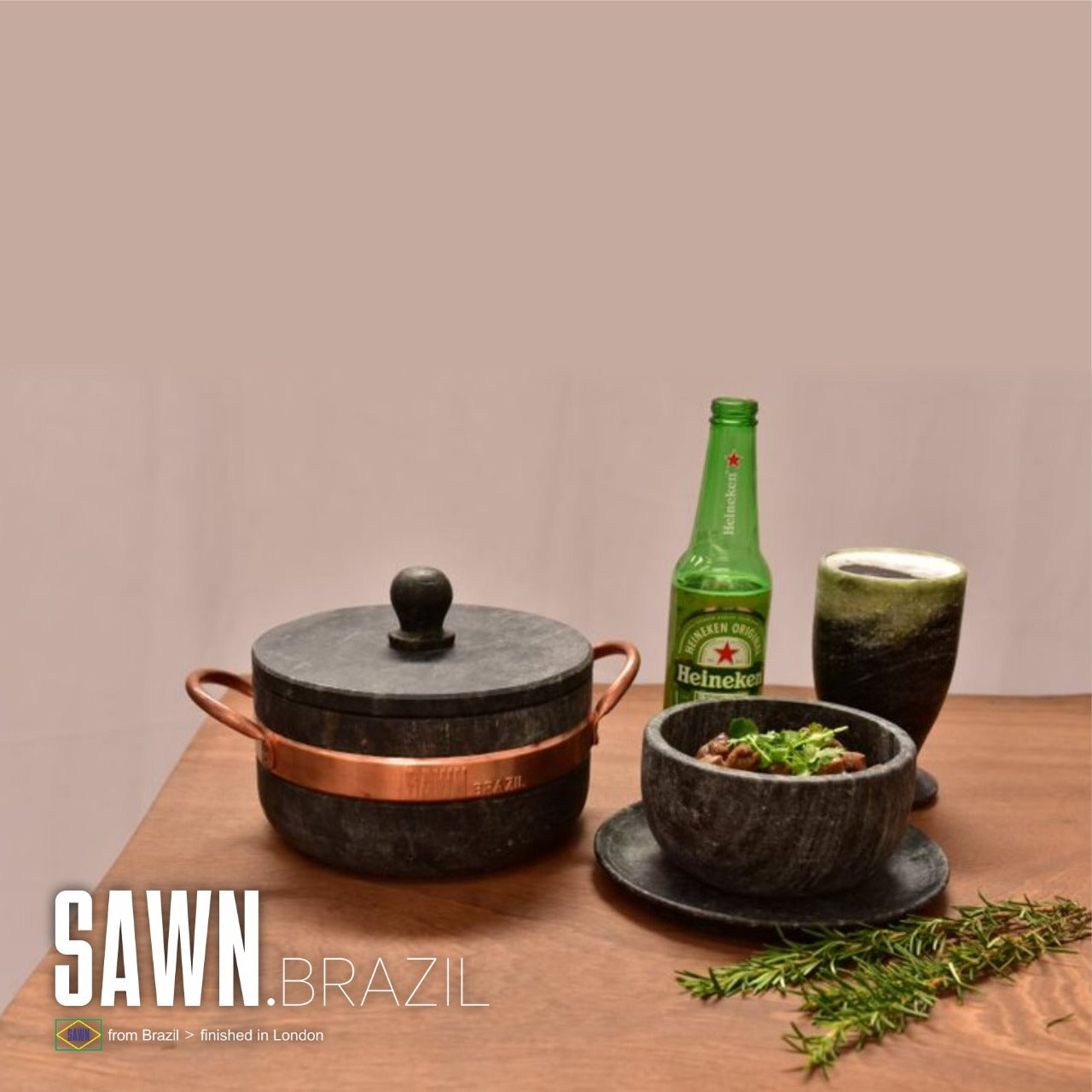 Soapstone cooking pot