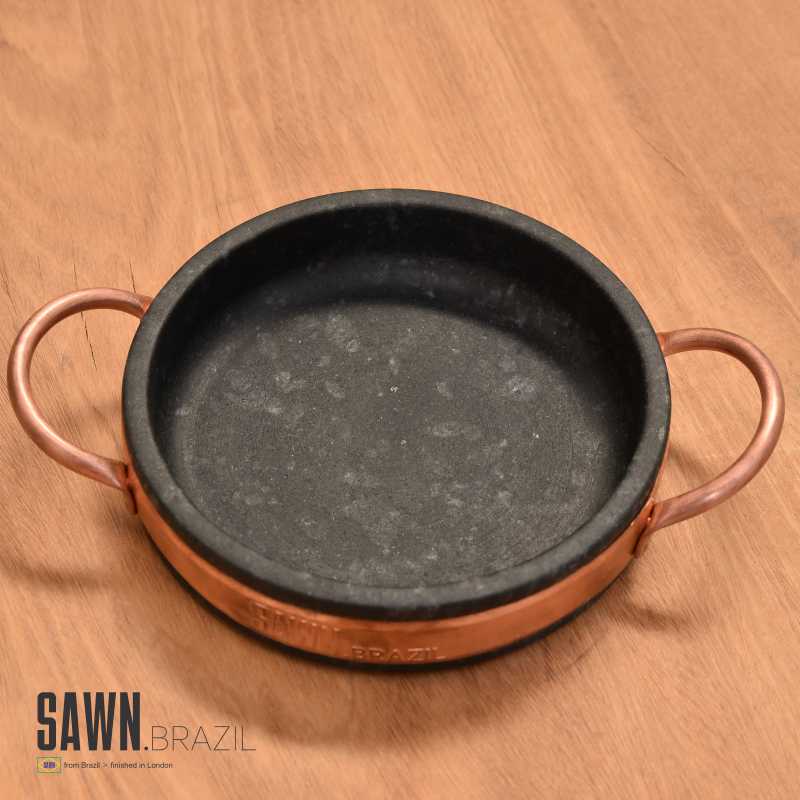 Soapstone round, shallow pan
