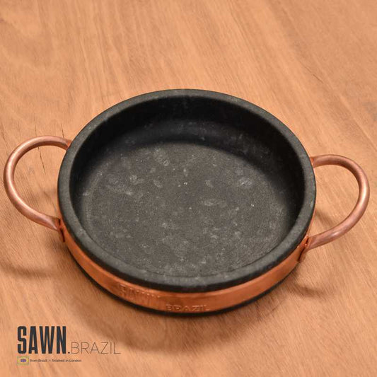 Soapstone round, shallow pan